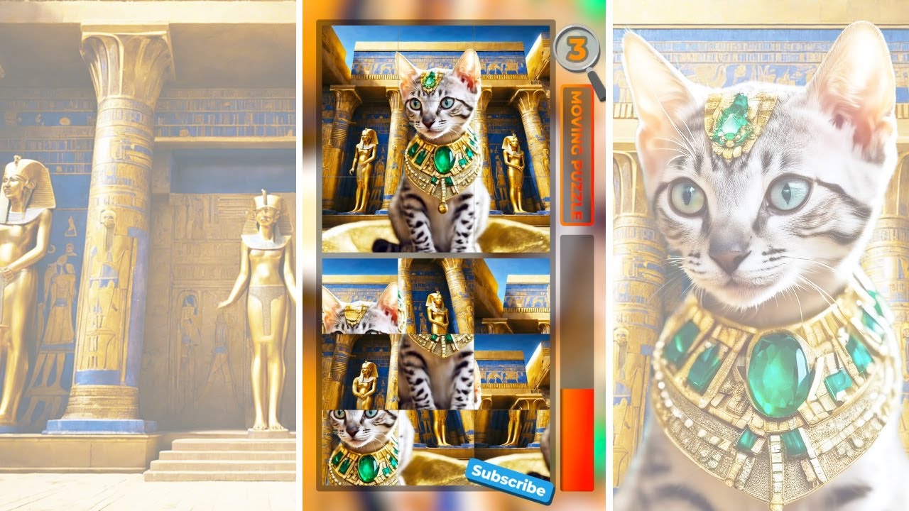 Moving Puzzle Find #25 𓁗 Queen of #EgyptianMau