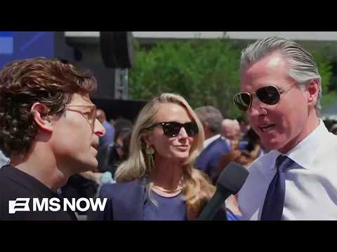 Newsom tells MS NOW: 'He wants to go after me, go after me'