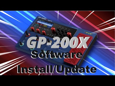 Valeton GP 200 Software install or update how to lesson tutorial guitar pedal