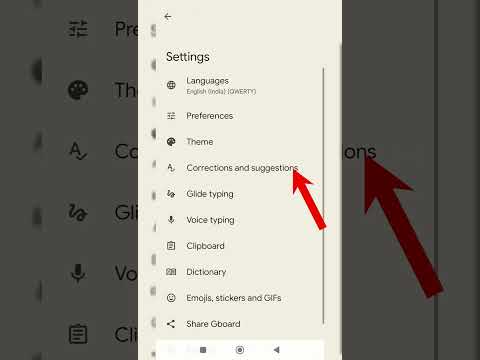 Auto correction || corrects worlds while typing || Keyboard Settings #shorts #shortvideo
