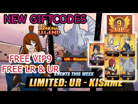 Konoha Legend Ninja AFK New 2 Giftcodes - Naruto Free V9 & LR & UR Android iOS