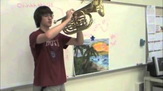 Baritone Horns Up, Down, and Carry Positions - Wildcat Marching Academy