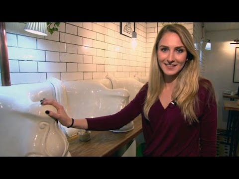 London toilet turned cafe