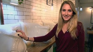 London toilet turned cafe