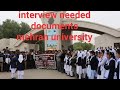 interview needed document mehran university