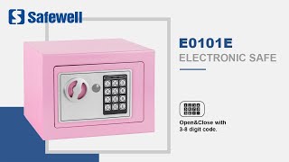 Safewell 17EF Pink Mini Amazon Hot Sell Electronic Money Security Safe Box