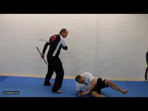Kali double stick drills- improvised demo test for learning beginner|