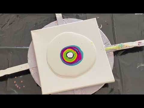 41 Rainbow Bloom/ Different layering/Sheleeart. Bloom /Acrylicpour/ Abstract art