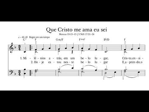Que Cristo Me Ama Eu Sei | ❤️Novos Hinos SUD 1021 - Primária