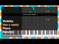 VIOLETTA - "Ven y canta" 100% Piano Tutorial ...