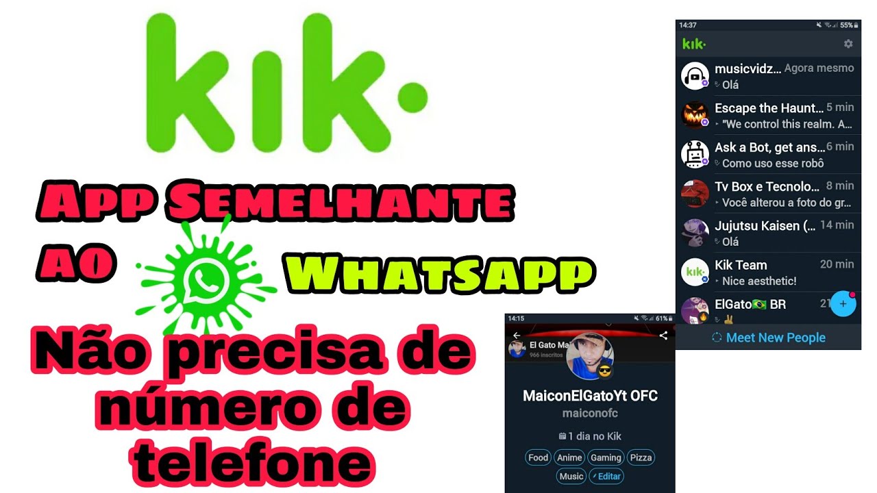 App Kik , concorrente do whatsapp
