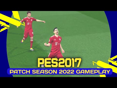 PES 2017 PATCH 2022 FULL HD GAMEPLAY | BAYERN MUENCHEN VS DORTMUND | PES 2017 PATCH SEASON 2022