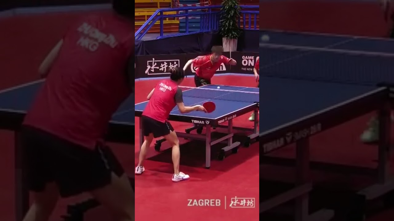 The constant DARK KNIGHT,the changing partners!😂😂😂 #tabletennis #zagreb