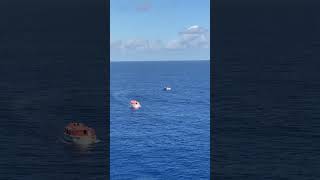 Carnival Paradise:  Migrants from Cuba refuse to be rescued, just wanted food, water and fuel.