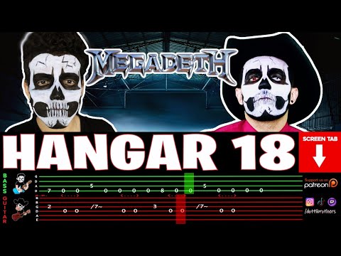 【MEGADETH】[ Hangar 18 ] cover by Dotti Brothers | GUITAR/BASS LESSON