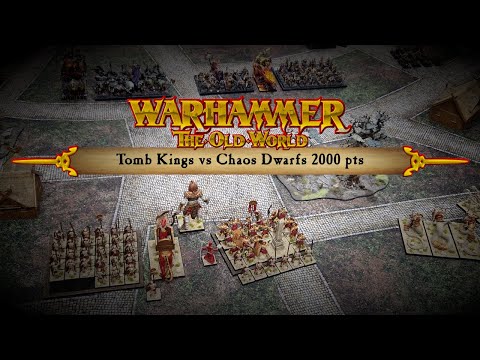 07. Tomb Kings vs Chaos Dwarfs, 2000 pts | Warhammer Old World 10-minute battle report