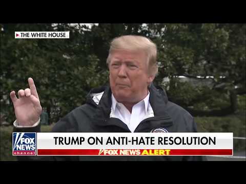 Trump on Democrat Party has become Anti Israel Jew Anti Semitic a total disgrace March 2019 Video