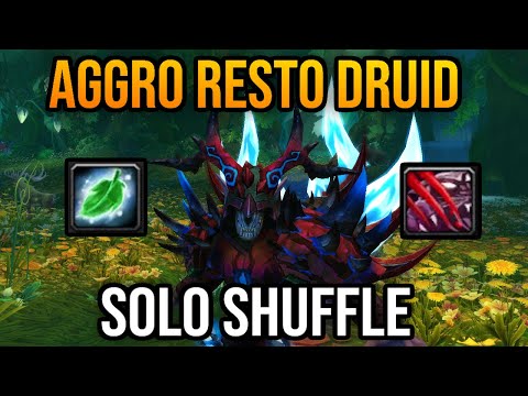 Most Aggressive Healer - Solo Shuffle - Resto Druid PvP