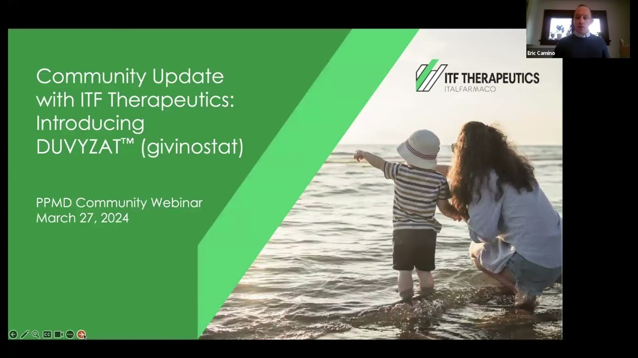 Webinar: Community Update with ITF Therapeutics – Introducing DUVYZAT™ (givinostat)