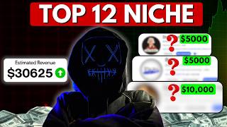 If I Started YouTube Today, I’d Pick One of These TOP 12 Niches