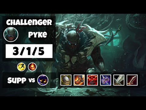 Pyke 11.18 Gameplay Challenger Replay S11 Support (3/1/5) - NA