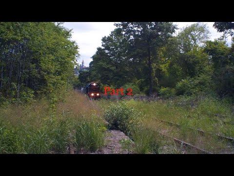 Abandoned railroad track restored - Fall River, MA - Part 2