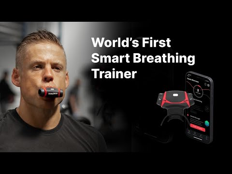 Airofit pro breathing training device