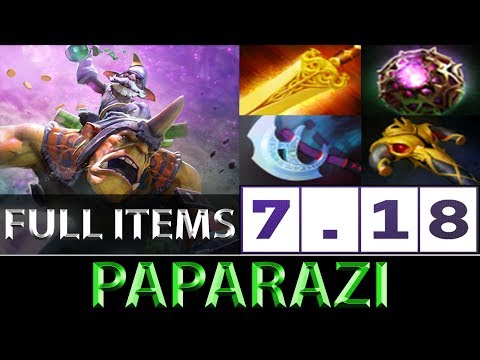 张成俊 Paparazi [Alchemist] Full Items In No Time ► Dota 2 7.18