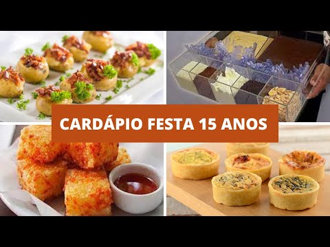 DICAS DE CARDÁPIO PARA FESTA 15 ANOS