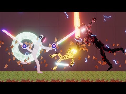 DUBSTEP MOD #3: Dubstep Robot Fights Each Other on Lava Ground - People Playground 1.21.3