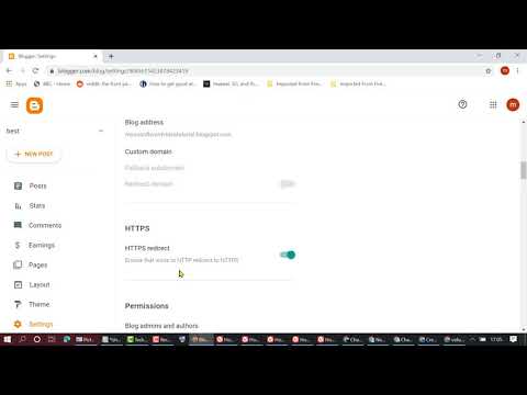 how to enable https ssl on blogger