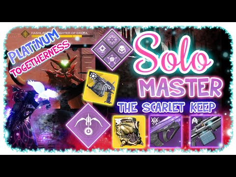 Solo 1280 Ordeal Master Nightfall Hunter - The Scarlet Keep - Destiny 2 - Commentary With Arbalest