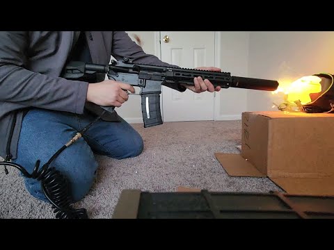 Airsoft Rare Arms AR 15 with Smoke Wolf Suppressor