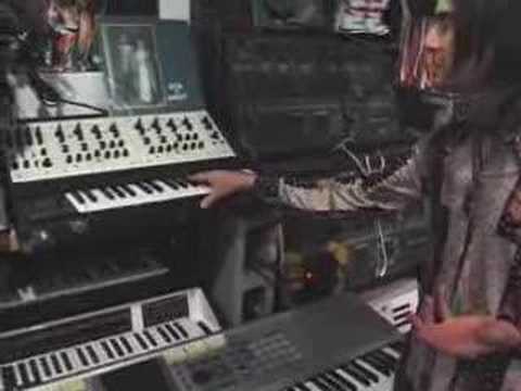 Roger Joseph Manning Jr and his analog synths