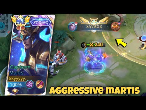 SAVAGE!! TOP GLOBAL MARTIS PERFECT & SUPER AGGRESSIVE GAMEPLAY!!🔥 ( Best Build 2024 ) MLBB