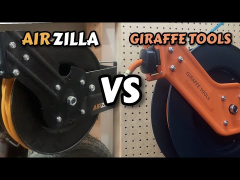 Giraffe Tools vs AIRZILLA Air Hose Reels - Comparison