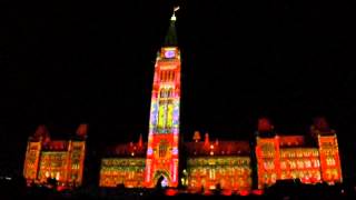 カナダ•オタワのParliament Hillで行われるmosaika(O CANADA)