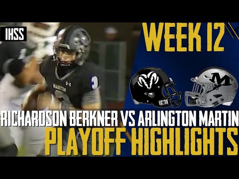Richardson Berkner vs Arlington Martin - 2023 Week 12 Football Highlights