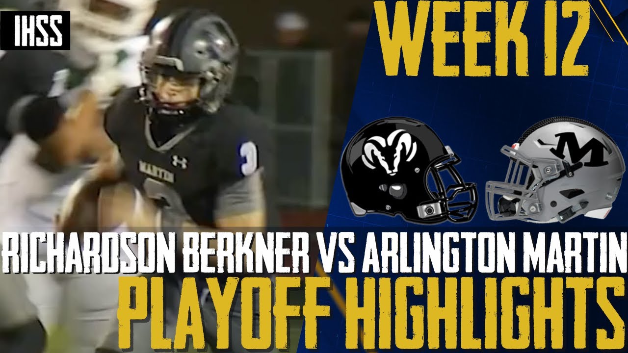 Richardson Berkner vs Arlington Martin - 2023 Week 12 Football Highlights