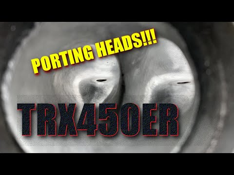 TRX450ER Mild Porting (Head flows at 250 CFM)