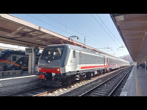 E464 277 + Intercity notte in arrivo alla stazione di Palermo Centrale!