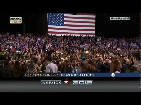 Obama als Präsident wiedergewählt - PHOENIX VOR ORT LIVE Amerika hat gewählt
