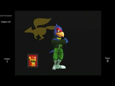 GSS 92 SSBM - Inzane (Samus) vs. Tessa (Falco) - Melee LQF