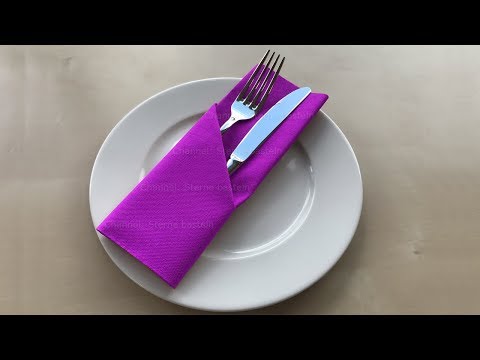 Napkin folding Pocket.