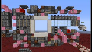 【Minecraft JE】前世界最小！4×4ガラスドアの紹介 240ブロック