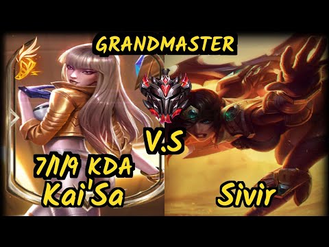 Doublelift (KAI'SA) vs SIVIR - 7/1/9 KDA BOTTOM ADC GAMEPLAY - NA Ranked GRANDMASTER