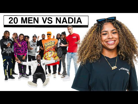 20 MEN VS 1 YOUTUBER : ​⁠Nadia
