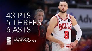 [高光] Zach LaVine  43 Pts VS Pistons