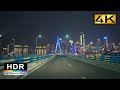 4K HDR | China Night Street View | City Night Scene | Driving In City Street | Night Driving Tour