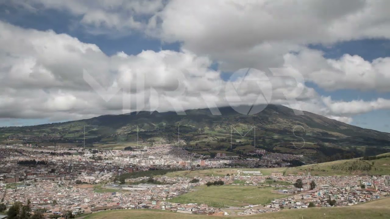 Volcán Galeras ciudad de Pasto Nariño – Timelapse
